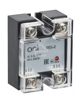 Реле твердотельное OSS-2 25А 380В AC 3-32В DC ONI OSS-2-3-25-B
