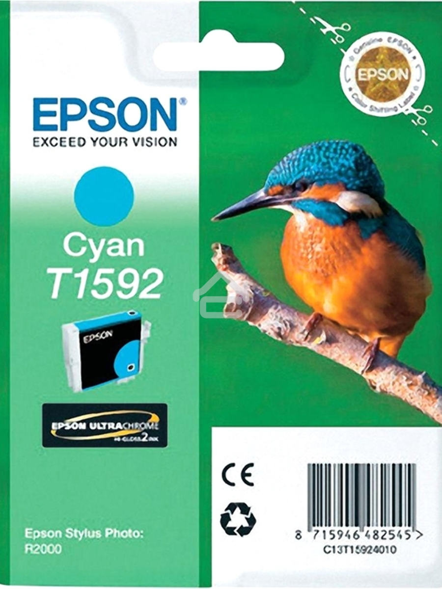 Картридж струйный Epson C13T15924010 голубой (850 стр) для Epson St Ph R2000