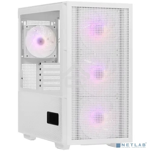 Компьютерный корпус Deepcool CH560 WH без БП, боковое окно (закаленное стекло)