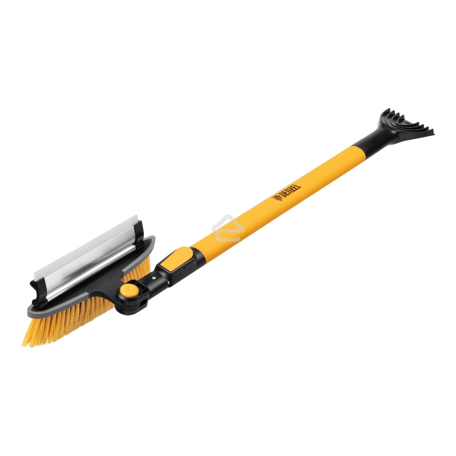 Щетка сметка со скребком Denzel телескоп, поворотная голова, водосгон 950-1320 мм