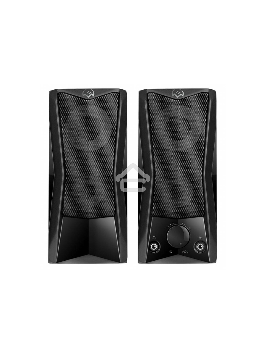 Колонки Sven 445, чёрный, USB, 2.0,2x3 Вт(RMS), подсветка