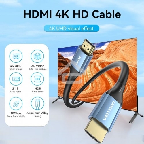 Кабель Vention HDMI High speed v2.0 with Ethernet 19M/19M - 15м