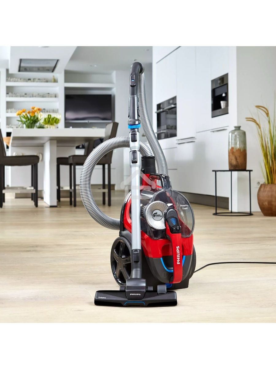 Пылесос Philips FC9728/01 красный/чёрный, 420/2000 Вт, уборка сухая, пылесборник контейнер, 2 л