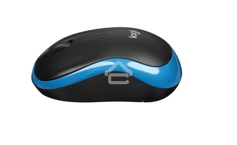 Мышь беспроводная Logitech M185 синий, 1000 dpi, радиоканал, USB, кнопки - 3