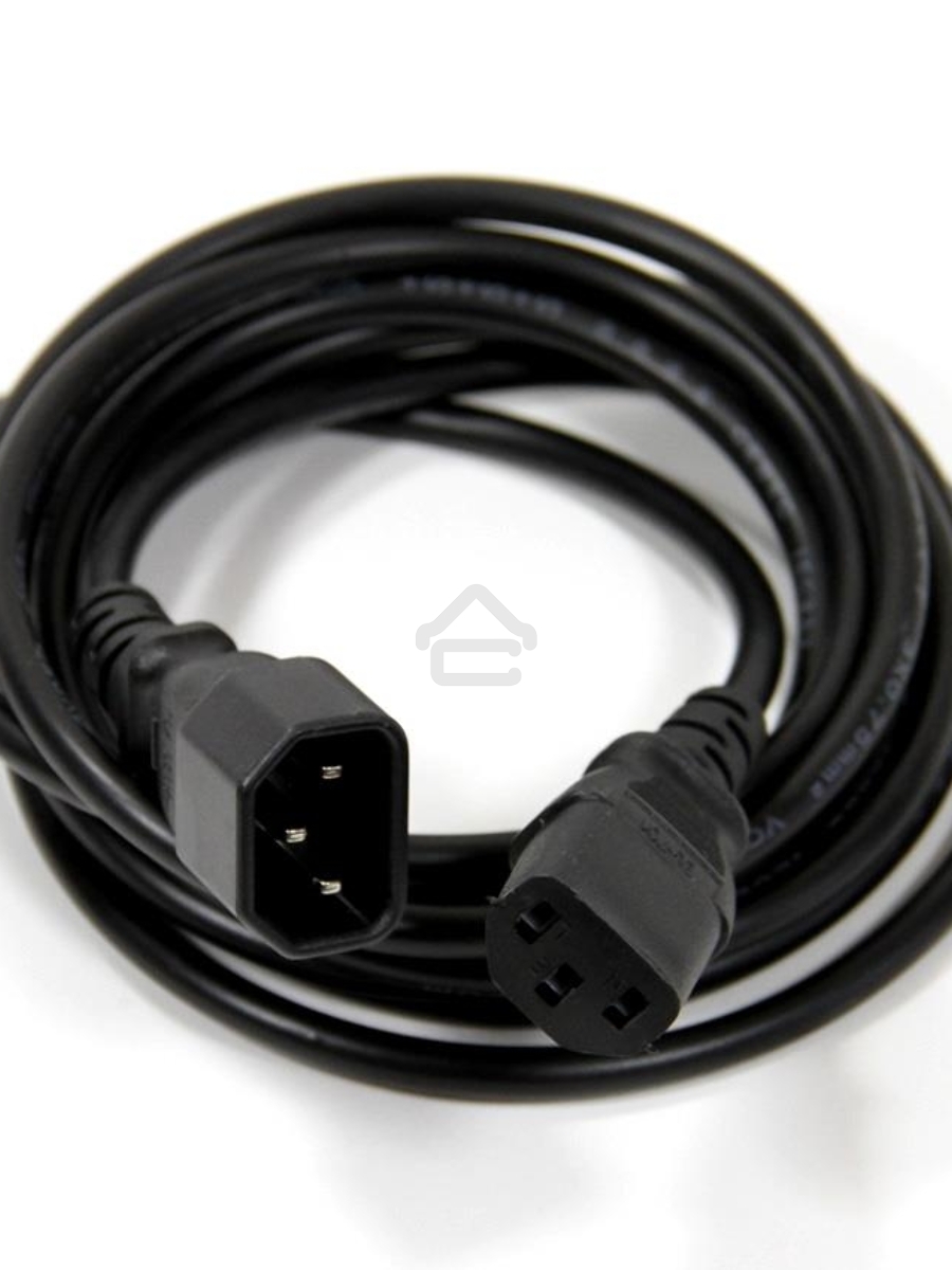 Кабель монитор - компьютер 220V (UPS -> устройство) VCOM <VDE> 3G*0.75mm (CE001-CU) 3м