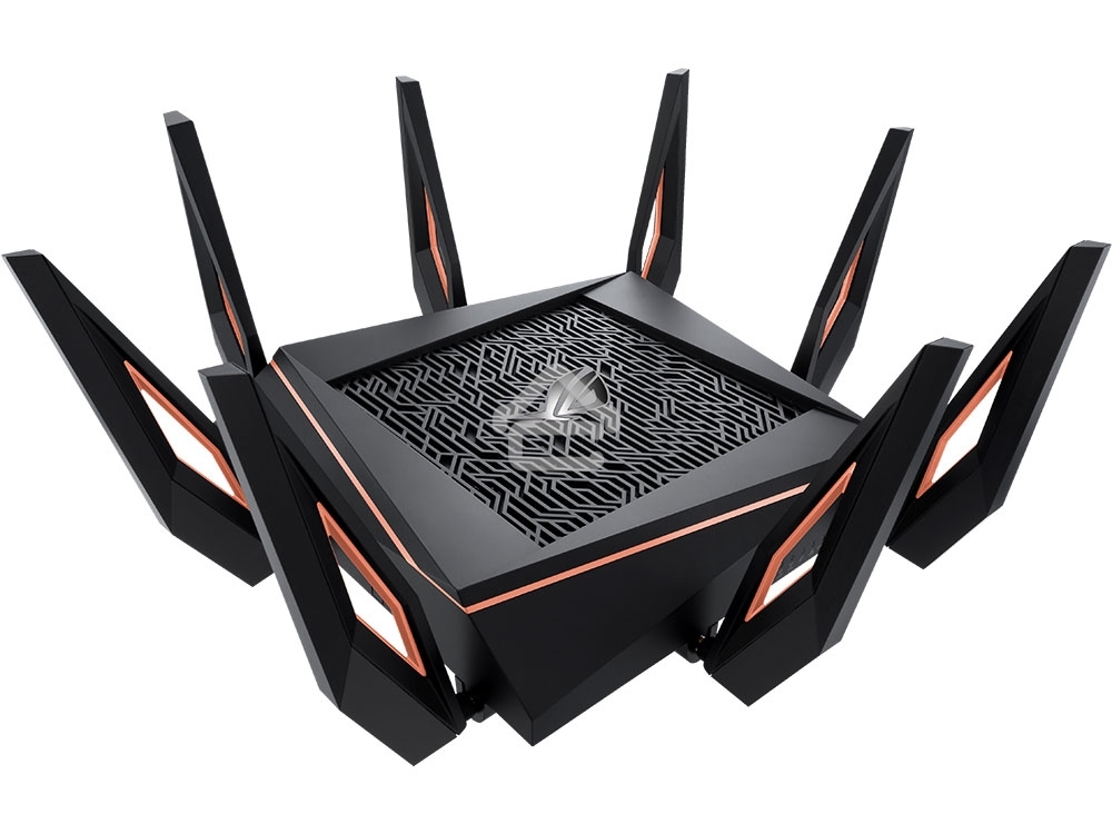 Маршрутизатор ASUS GT-AX11000 Tri-band WiFi 6(802.11ax) Gaming Router –World's first 10 Gigabit Wi-Fi router with a quad-core processor, 2.5G gaming port, DFS band, wtfast, Adaptive QoS, AiMesh for mesh wifi system