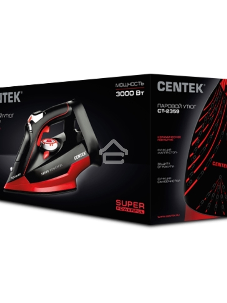 Утюг Centek CT-2359 красный/черный, 3300 Вт
