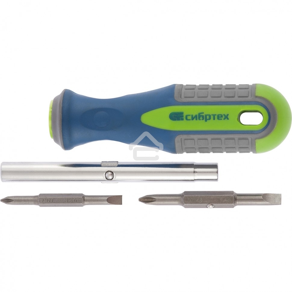 Отвертка Сибртех комбинированная SL5,0 / Ph1, SL6,0 / Ph2