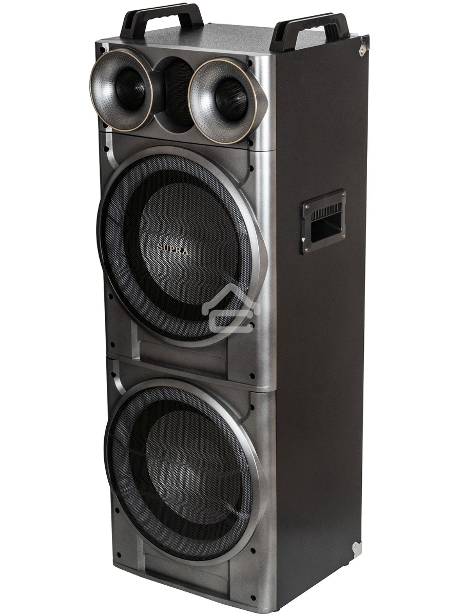 Минисистема SUPRA SMB-2150 черный 1200Вт FM USB BT SD (в комплекте: активн.+пассив.колонки)