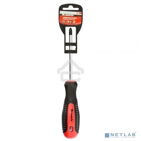 Отвертка Matrix Fusion 11403, PZ2 x 100 мм, CrV, 3-х компонентная рукоятка 