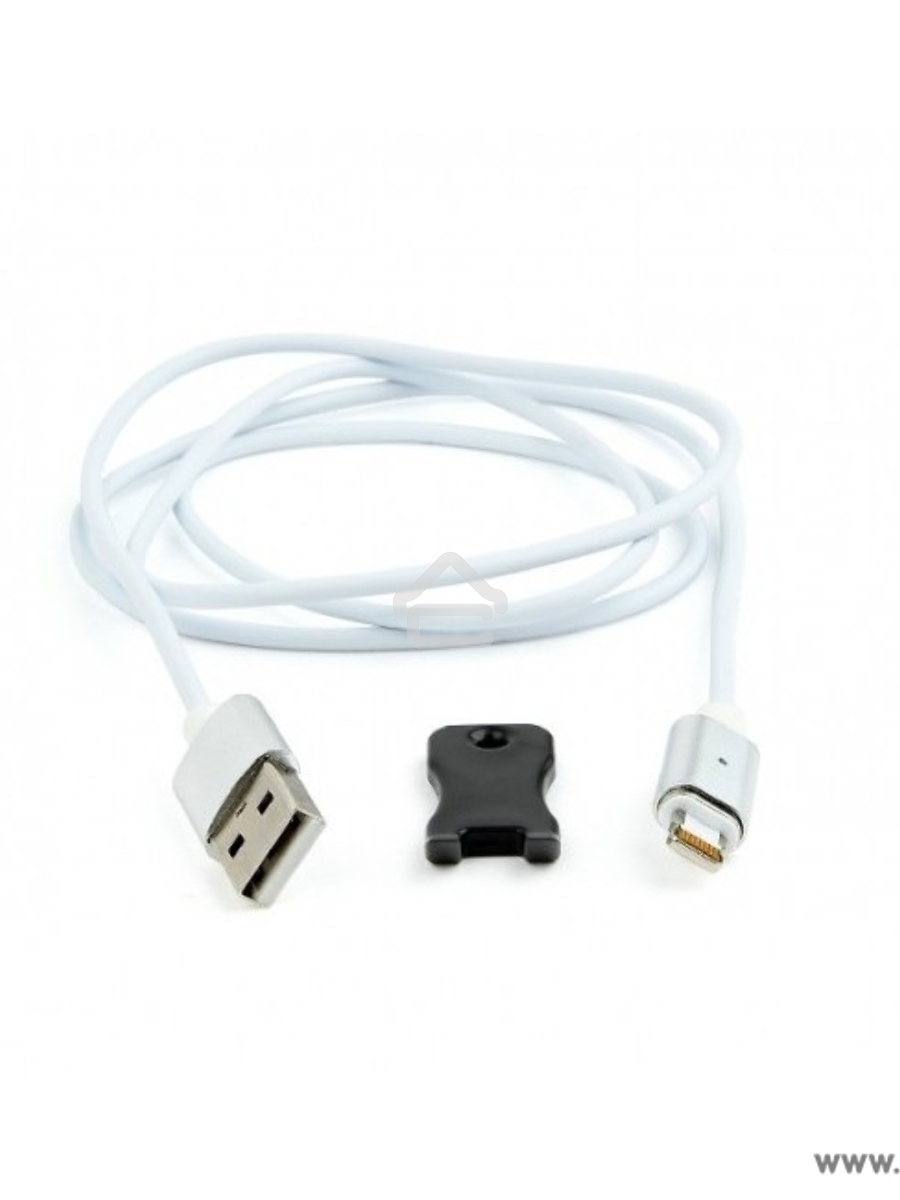 Кабель Cablexpert магнитный USB 2.0 CC-USB2-AMLMM-1M, AM/ iPhone lightning, магнитный кабель, 1м, алюминиевые разъемы, коробка