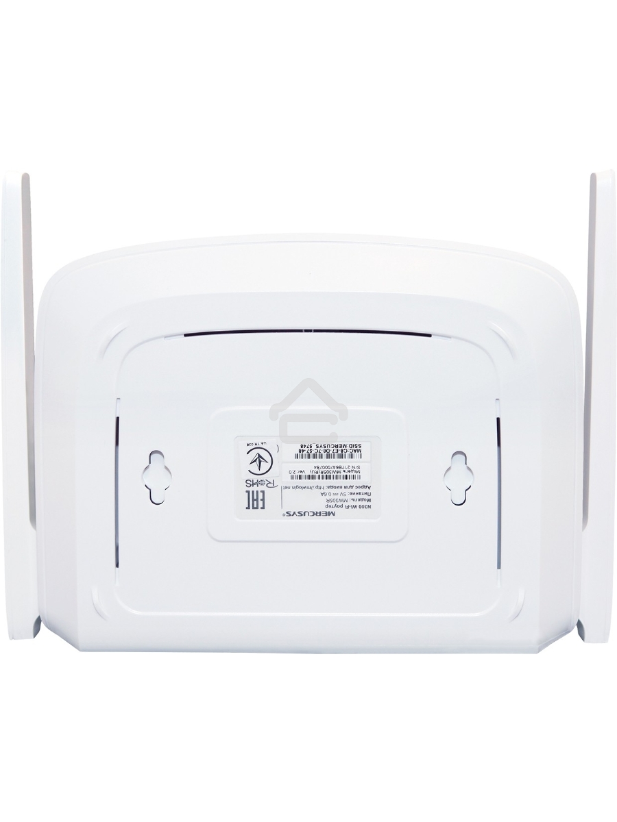 Маршрутизатор Mercusys MW305R Wi-Fi роутер 300 Мбит/с 2,4 ГГц, 1 порт WAN 10/100 Мбит/с + 4 порта LAN 10/100 Мбит/с, 2 фиксированные антенны