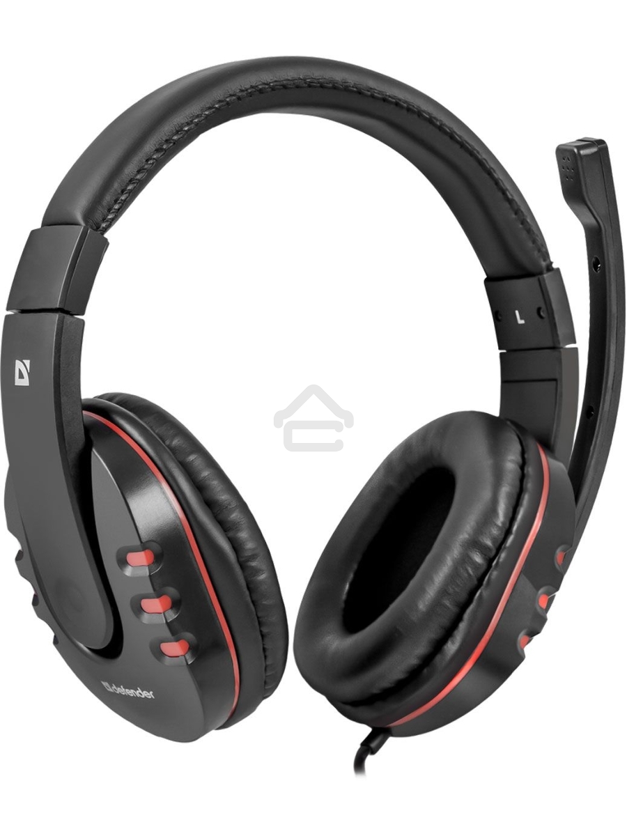 Наушники Defender Warhead G-160 черный, кабель 2,5 м