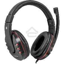Наушники Defender Warhead G-160 черный, кабель 2,5 м