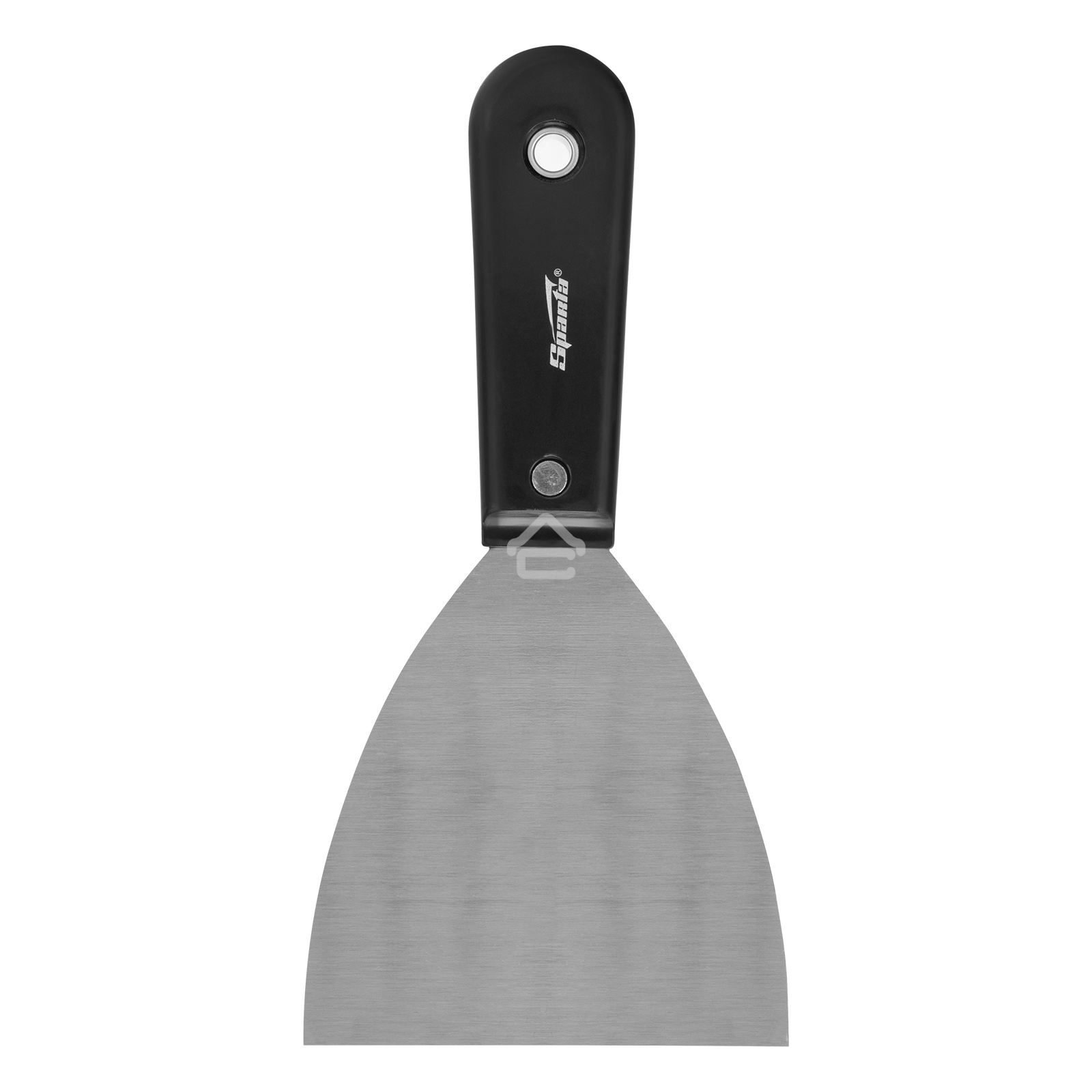 Шпательная лопатка Sparta стальная, 100 мм, полированная, пластмассовая рукоятка