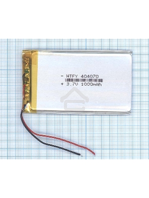 Аккумулятор Li-Pol (батарея) 4*40*70мм 2pin 3.7V/1000mAh