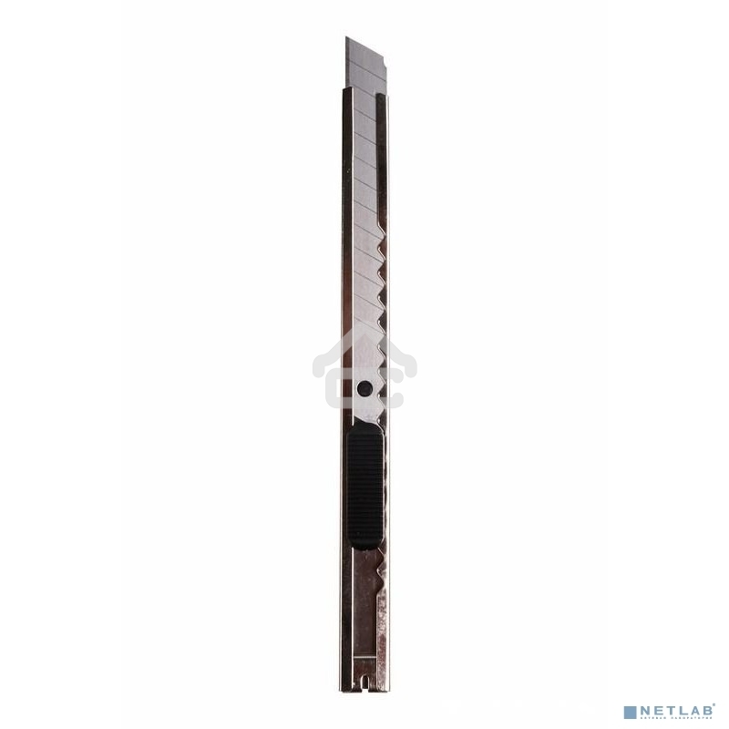 Нож с сегментированным лезвием Rexant 9 мм, корпус металлический, c клипсой