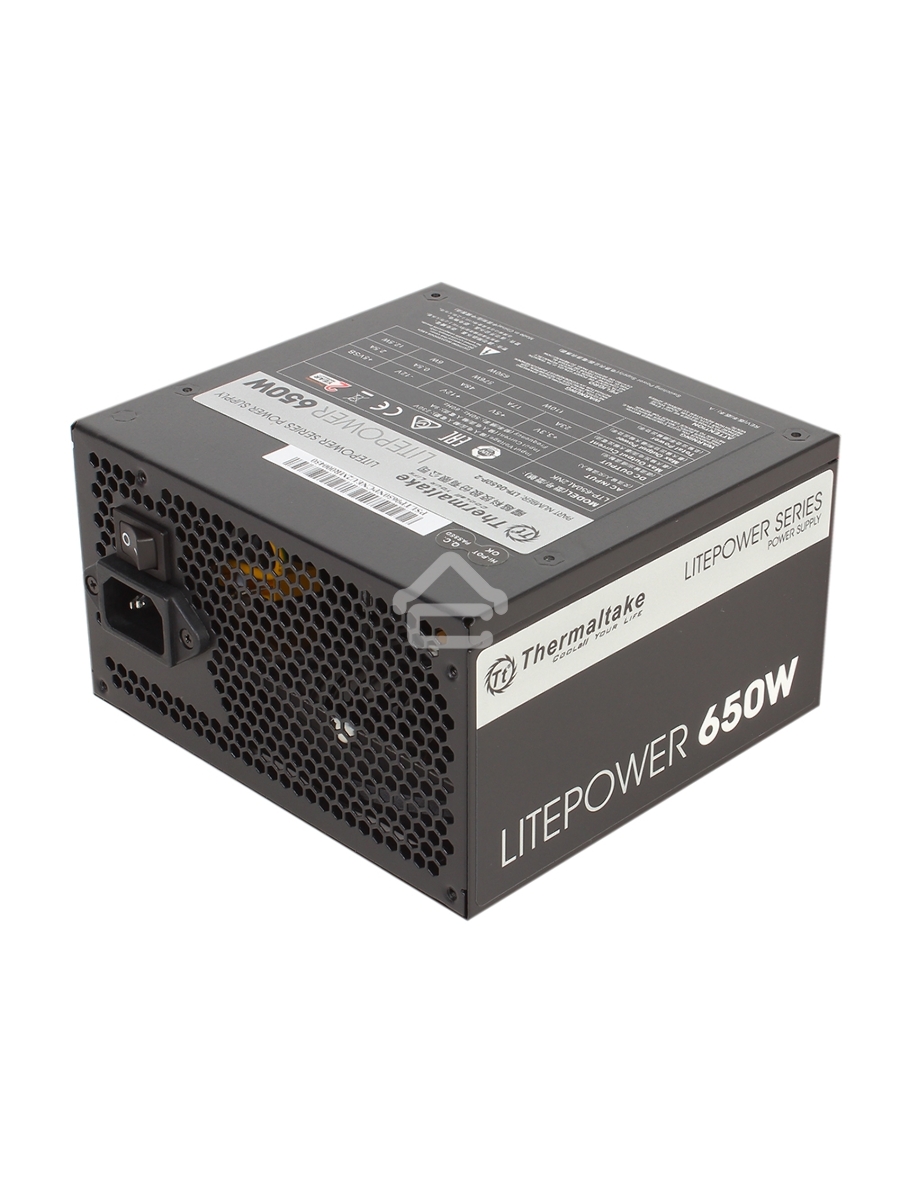 Блок питания Thermaltake Litepower (PS-LTP-0650NPCNEU-2), 650Вт, 120мм, черный