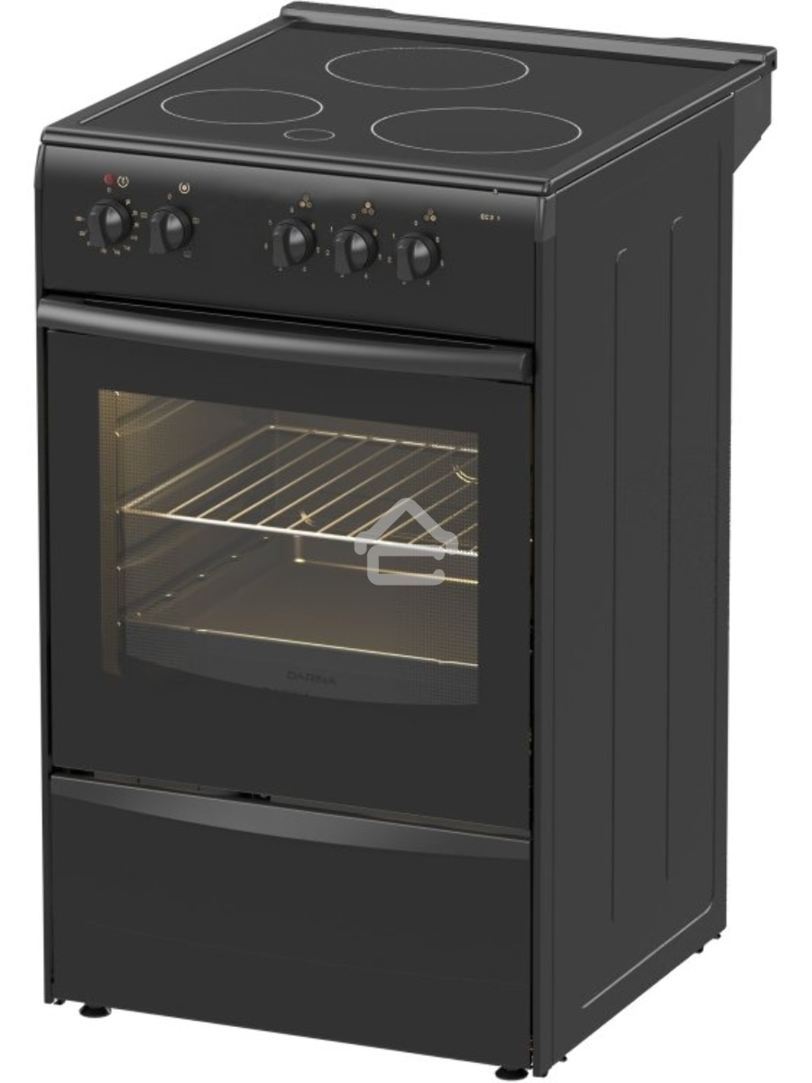 Плита электрическая Darina 1B EC 331 606 At антрацит/черный, конфорок 3 шт, духовка 50 л, 50 см x 85 см x 56 см