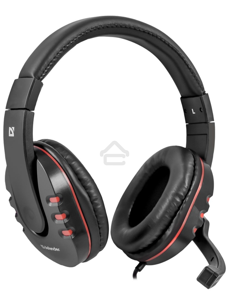 Наушники Defender Warhead G-160 черный, кабель 2,5 м