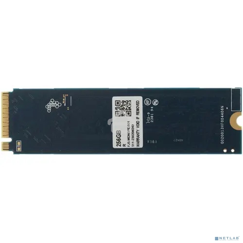 Накопитель SSD Apacer AS2280P4, 256Gb, M.2 2280, PCIe 3.0 x4, NVMe, R/W 2100/1300
