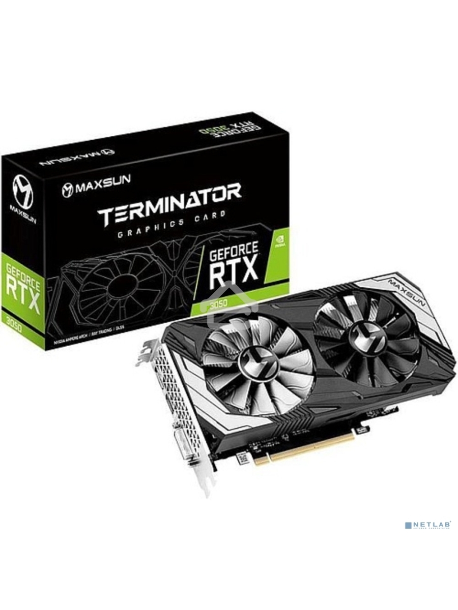 Видеокарта MAXSUN MS-RTX3050 Terminator 6G S0RTX3050, HDMI, DP, DVI , 6G, D6