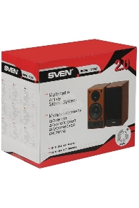 Колонки Sven SPS-702 2.0 коричневый/орех 40Вт