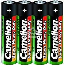 Элемент питания солевой Camelion R R03 (шринка 4шт) 1.5 В