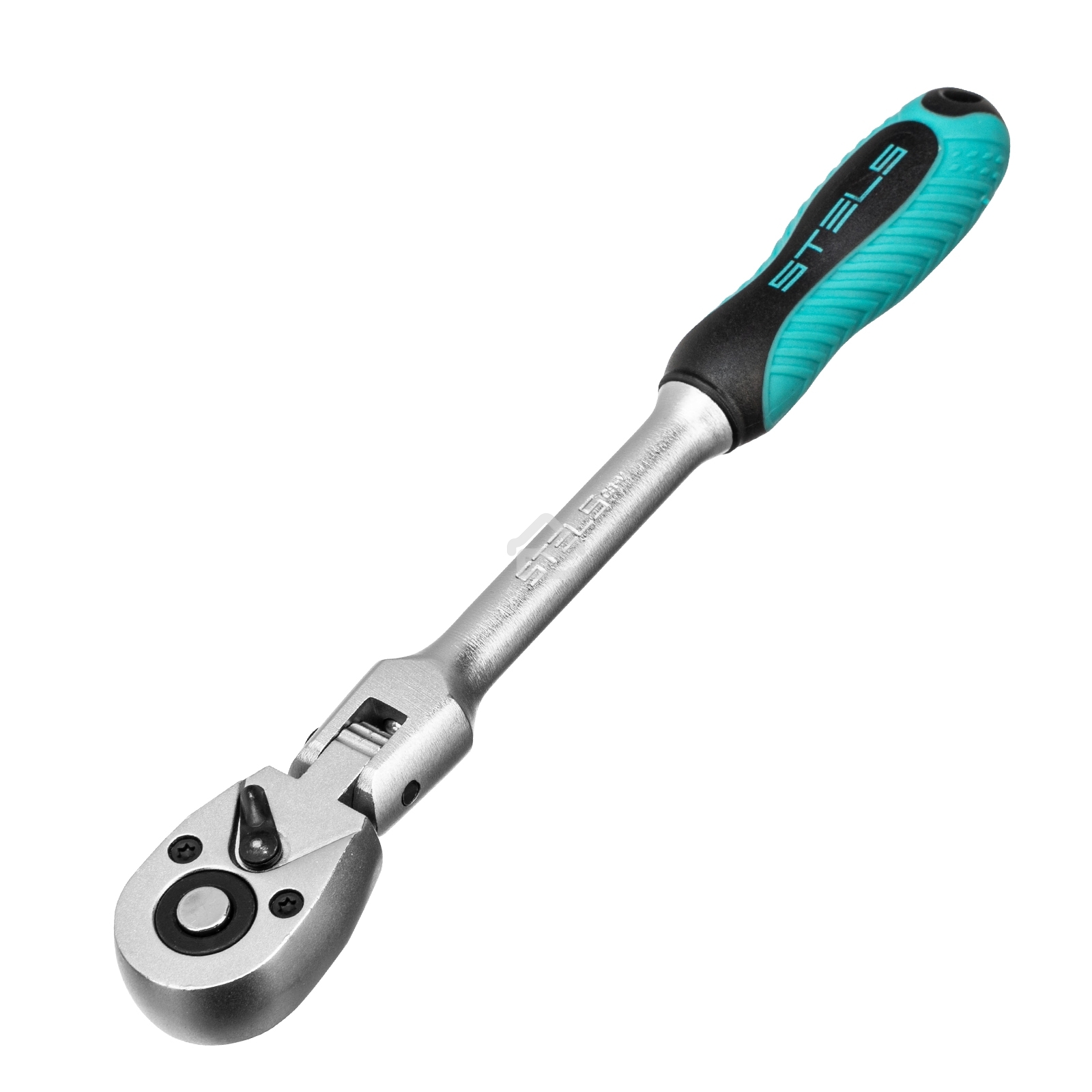 Ключ трещотка 1/4, 72 зуба, с быстрым сбросом. шарнирная СrV Stels