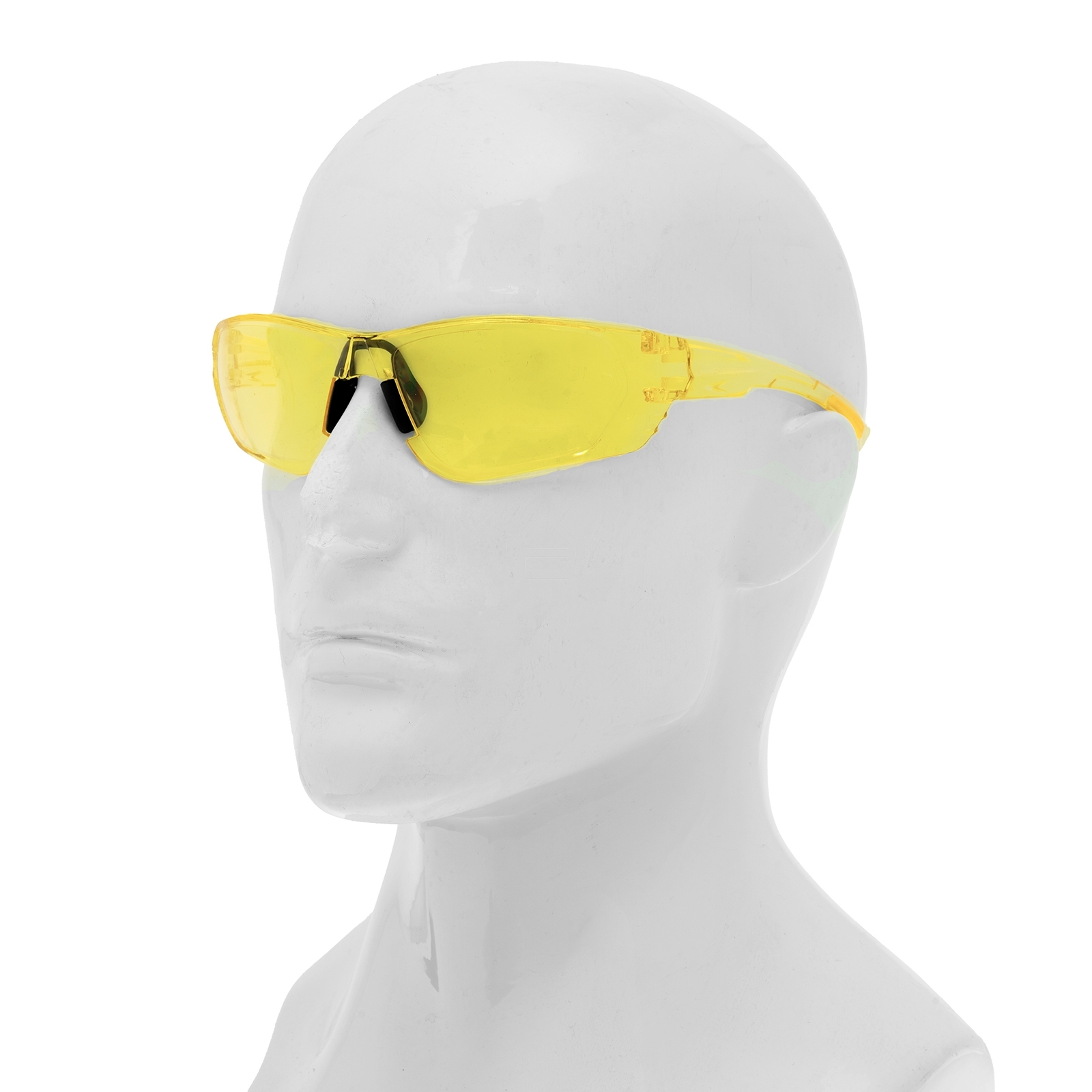 Очки защитные Denzel открытые, поликарбонатные, желтая линза