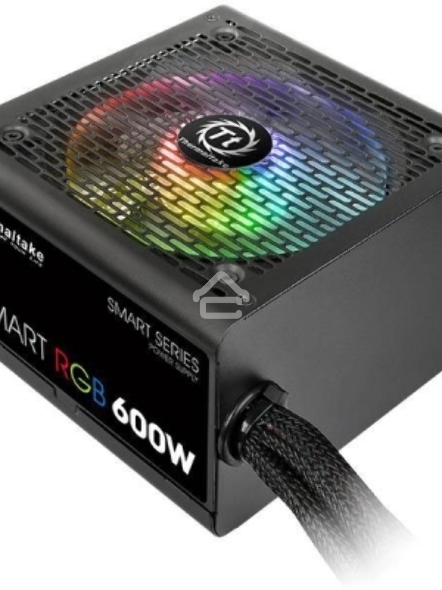 Блок питания Thermaltake Smart RGB (PS-SPR-0600NHSAWE-1), 600Вт, 80 PLUS, 120мм, черный