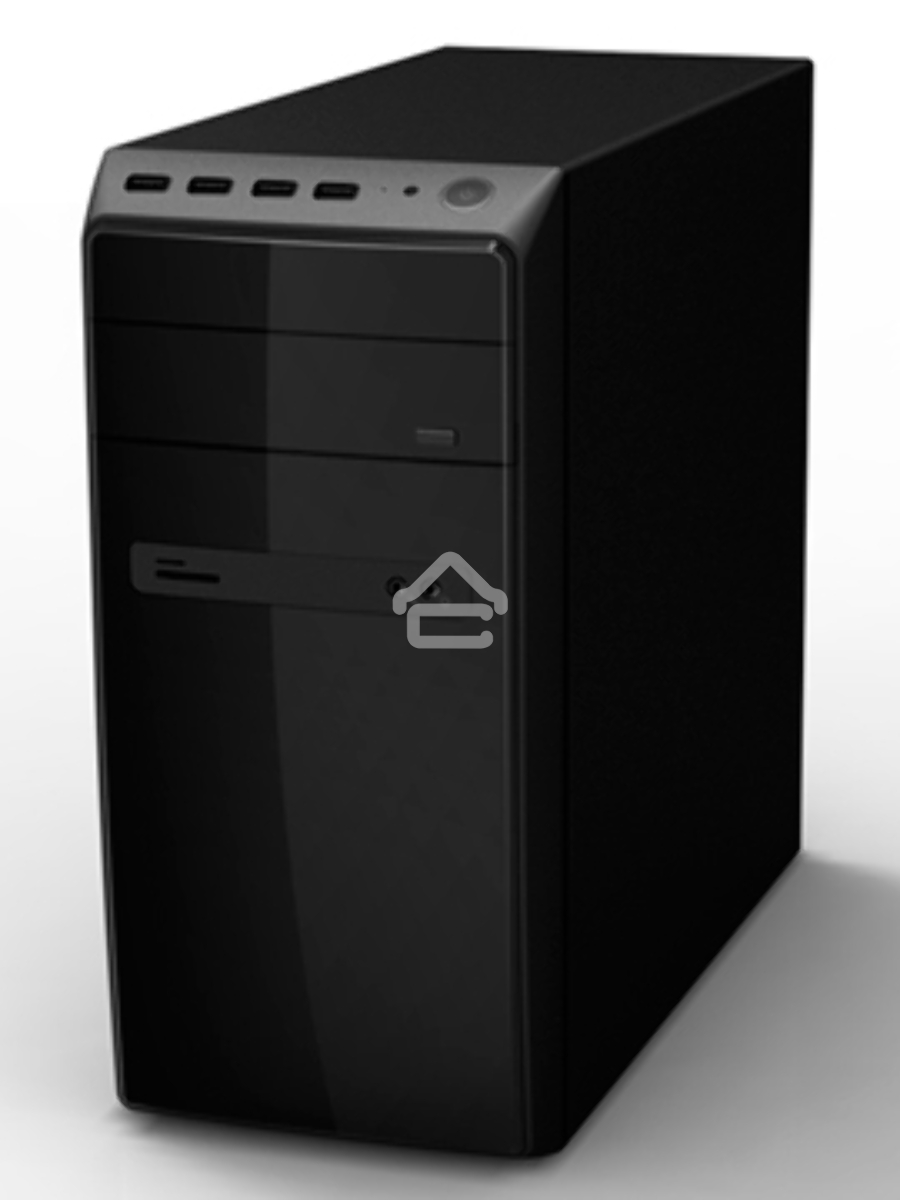 Компьютерный корпус InWin POWERMAN ES726BK USB 3.0 (Mini Tower, mATX, 450W PM-450ATX, USBx2, USB 3.0x2 + Audio, черный) <6120259>