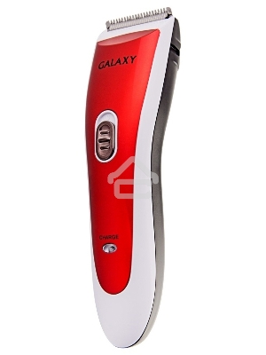 Набор для стрижки Galaxy Line GL 4157, красный с белым, лезвие шириной 40 мм, 45 мин непрер. работы, 2 насадки-расчески, лезвия из высококачественной японской нержавеющей стали, индикатор работы и заряда, эргономичный дизайн