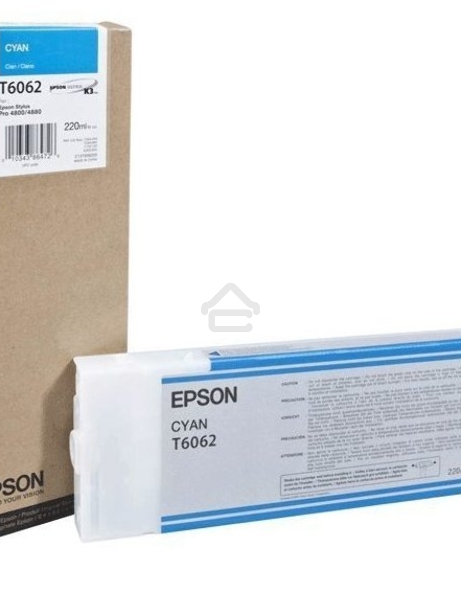 Картридж струйный Epson C13T606200 голубой (220 мл) для Stylus Pro 4800/4880