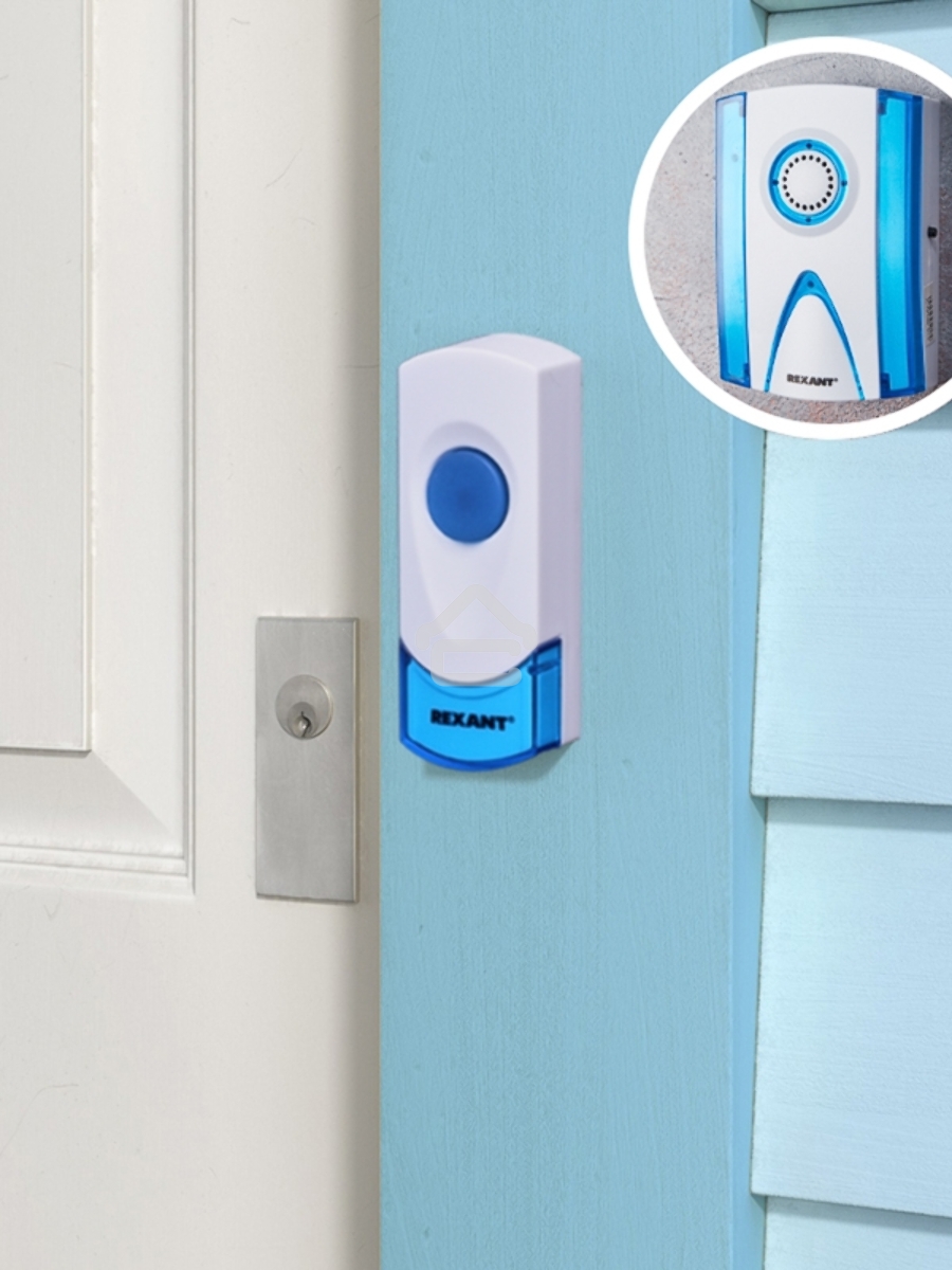 Беспроводной дверной звонок кнопка IP 44 Rexant RX-3