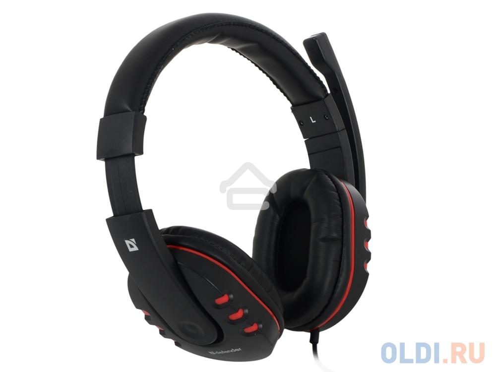 Наушники Defender Warhead G-160 черный, кабель 2,5 м