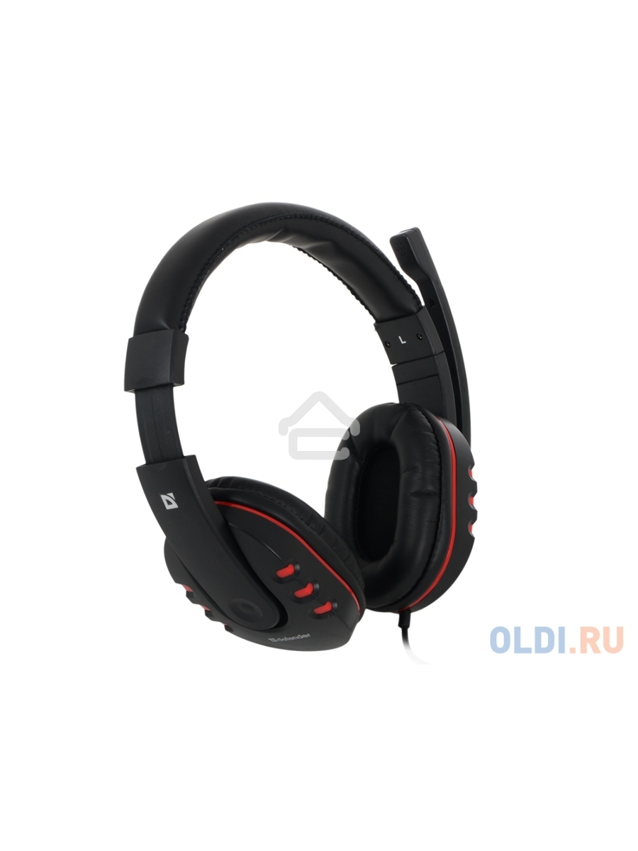 Наушники Defender Warhead G-160 черный, кабель 2,5 м