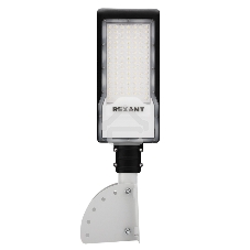 Кронштейн для консольного светильника КР-3.1 накладного монтажа или под бандажную ленту с переменным углом серый (сталь 2 мм, 230х150х150, Ø 57) Rexant