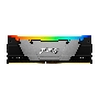 Оперативная память Kingston Fury Renegade, DDR4, 16GB (1x16GB), 3600MHz, CL16, DIMM, с радиатором, RGB, серый/черный