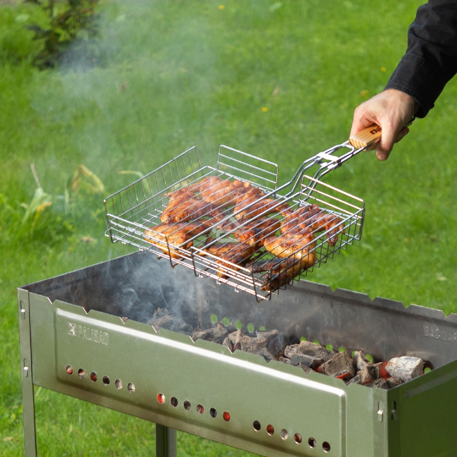 Мангал с ребрами жесткости 700x300x700 мм, Camping Palisad