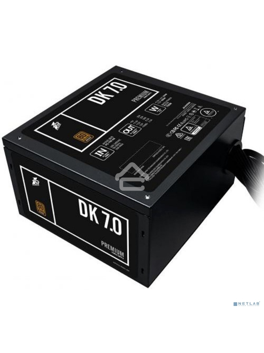Блок питания 1STPLAYER DK PREMIUM PS-700AX, 700Вт, 80 PLUS Bronze, 120мм, черный