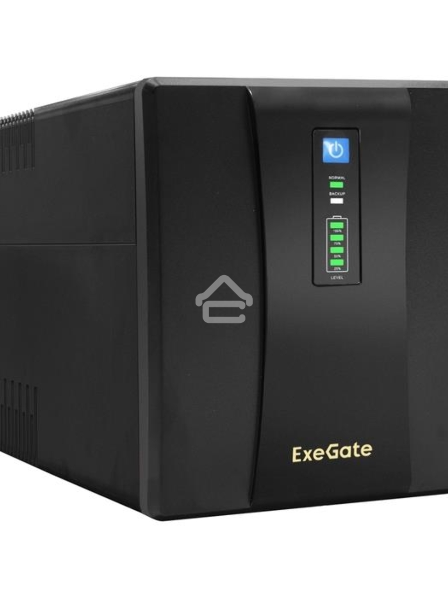 Источник бесперебойного питания ExeGate EP212521RUS Power Back UNB-1500<1500VA, Black, 4 евророзетки>