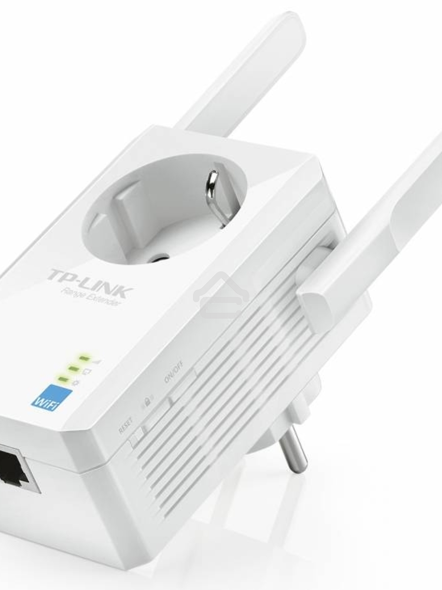 Сетевой адаптер TP-Link SOHO TL-WA860RE 300Mbps Wireless N Wall Plugged Range Extender with AC Passthrough, QCA(Atheros), 2T2R, 2.4GHz, 802.11b/g/n, 1 10/100Mbps LAN port, Range Extender button, Range Extender mode, suppo поставляется без кабеля RJ-45