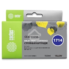 Картридж струйный Cactus CS-EPT1714 17XL желтый (10 мл) для Epson Expression Home XP-33/103/203/207/303/306/403/406