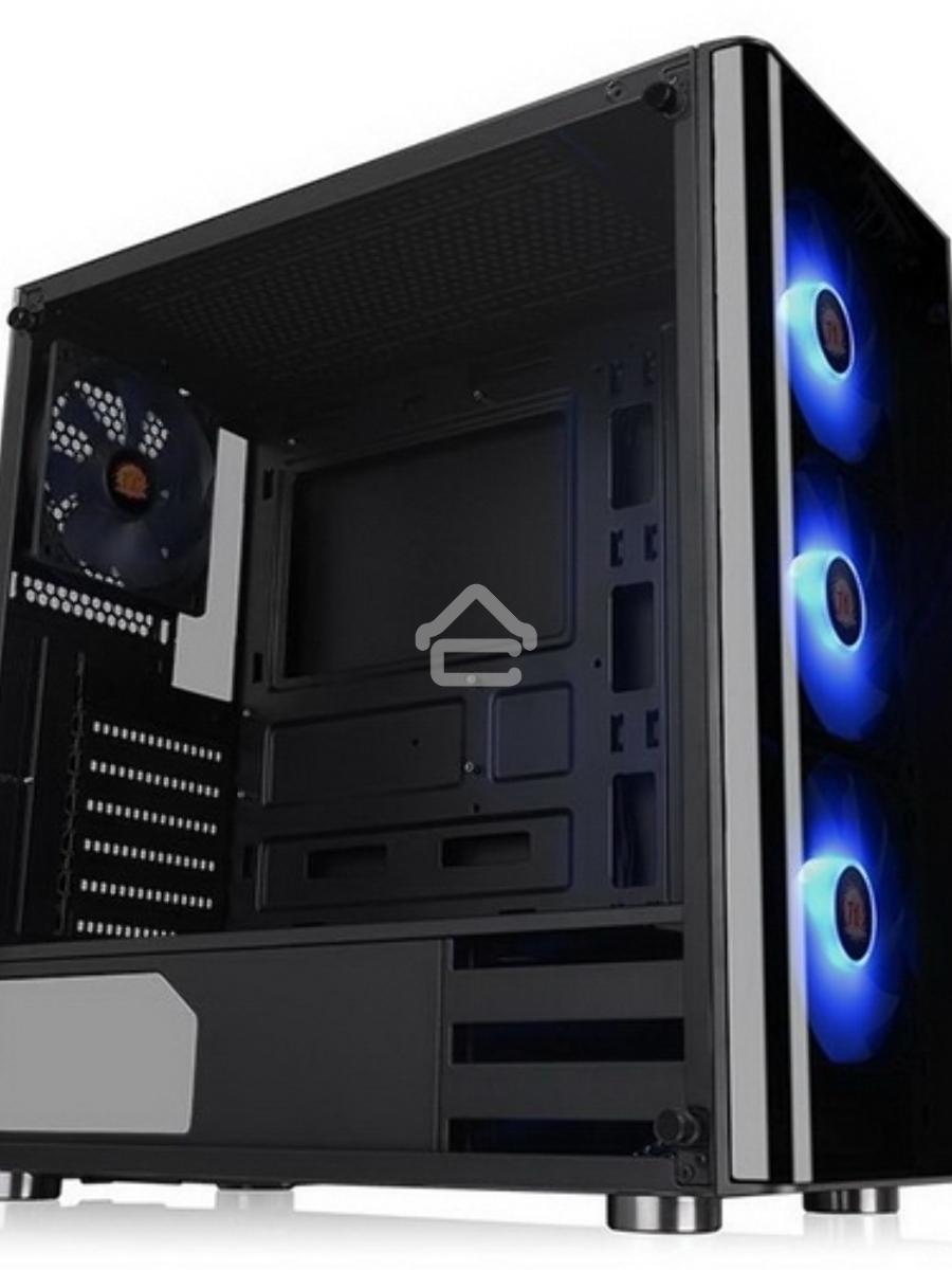 Компьютерный корпус V200 TG RGB CA-1K8-00M1WN-01 Black/Win/SPCC/Tempered Glass*1/120mm RGB Fans*3 + 120mm Standard Fan*1/MB Sync