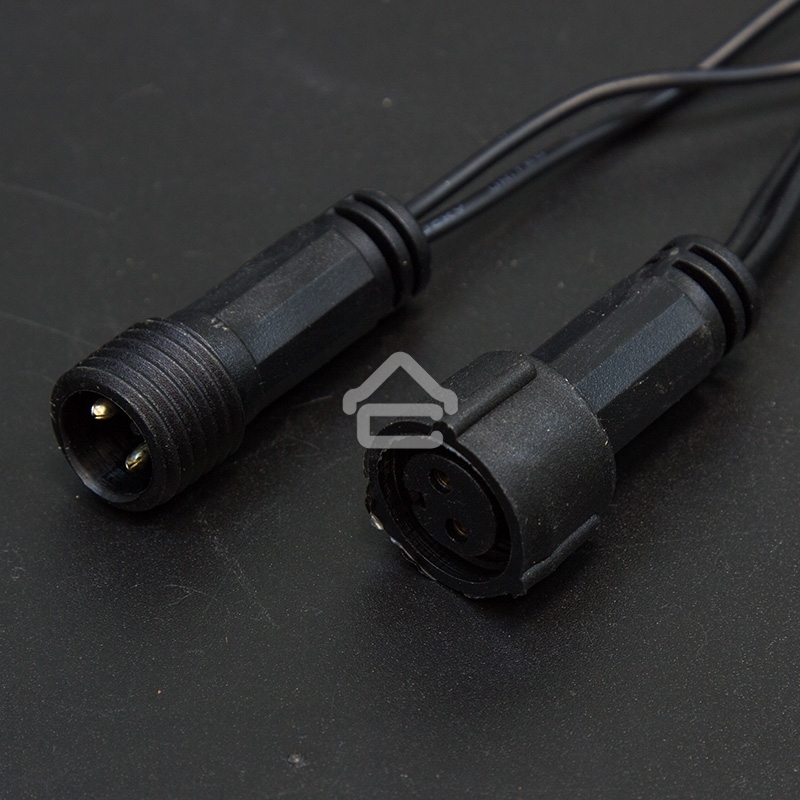 Гирлянда Neon-night Нить 10м, постоянное свечение, черный ПВХ, 230В, синий