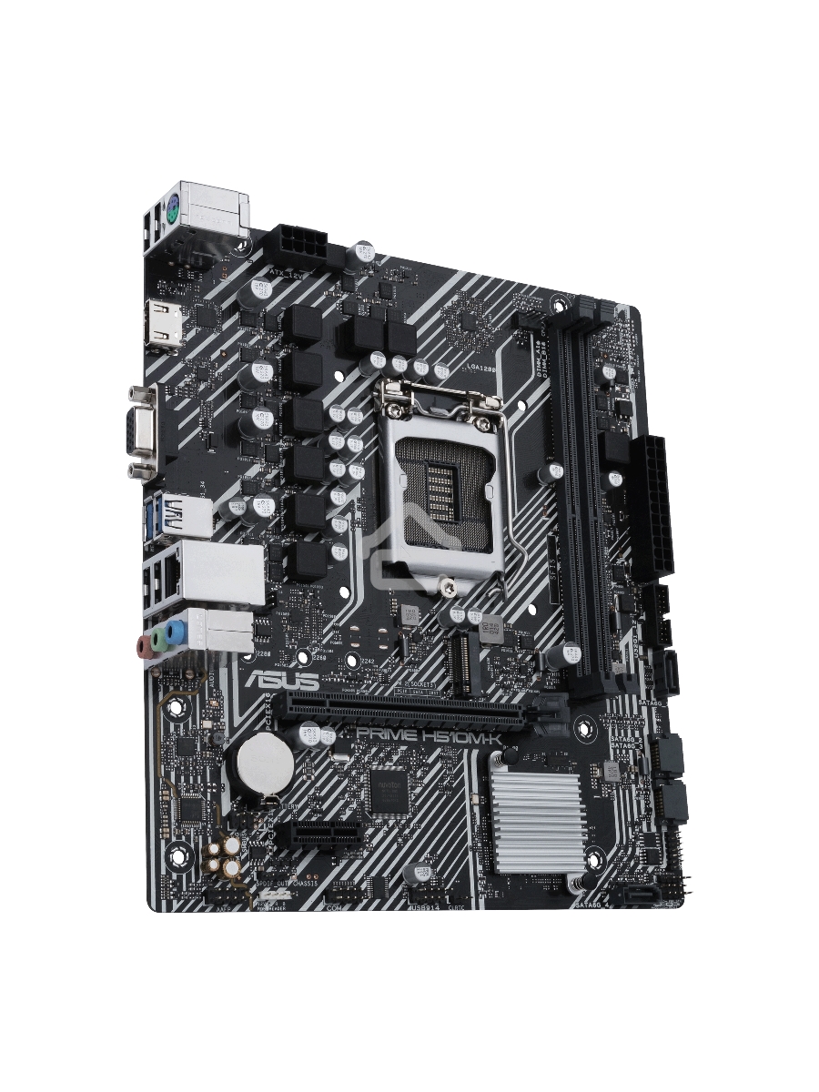Материнская плата ASUS PRIME H510M-K, LGA 1200, Intel H510, 2xDDR4, 4xSATA, 1xM.2, 1xPCIe 4.0 x16, 1xPCIe x1, 1xHDMI, 1xVGA, 2xUSB-A 3.2 Gen 1, 4xUSB-A 2.0, 1x 1Gb LAN, 3x3.5 мм, 7.1, mATX