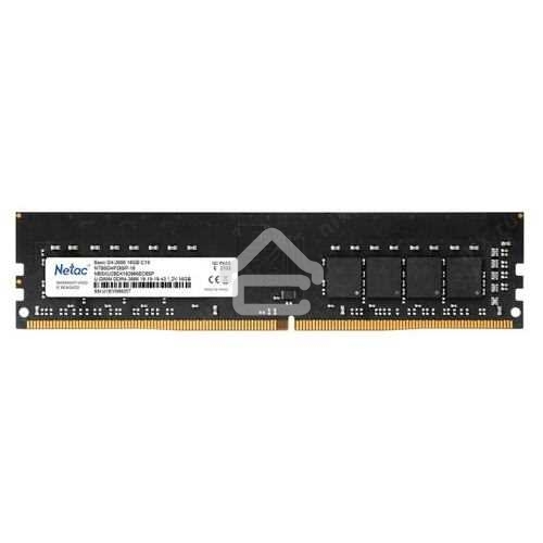 Оперативная память NETAC Basic, DDR4, 16GB (1x16GB), 2666MHz, CL19, DIMM