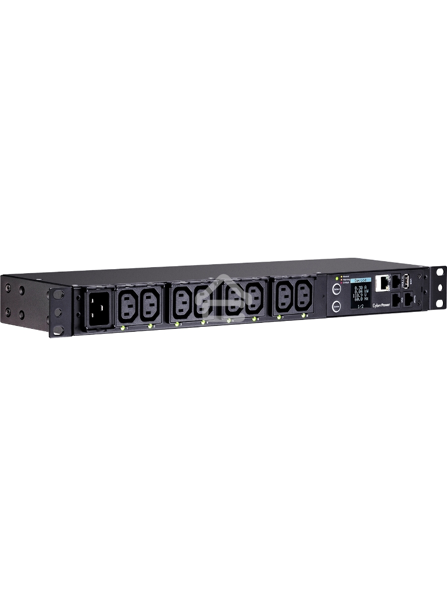 Блок распределения питания CyberPower PDU PDU81005 1U type, 16Amp, plug IEC 320 C20, (8) IEC 320 C13