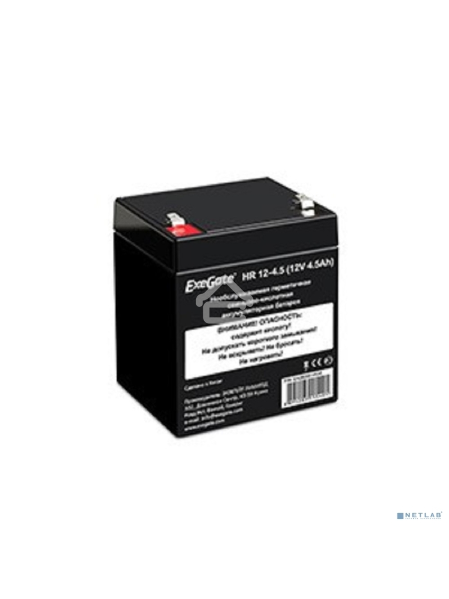 Батарея ExeGate HR 12-4.5 (12V 4.5Ah), клеммы F1